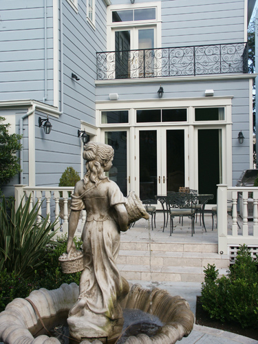 Fountain in the back yard