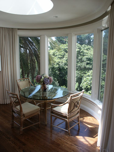 View from the breakfast room