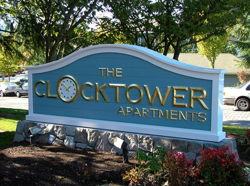 New Clocktower sign
