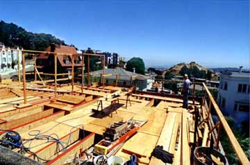 Deck view during remodel